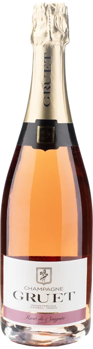 Front Gruet Champagne Rosé de Saignee Brut