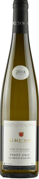 Front Gruss Pinot Grigio Les Argiles Blanches 2018