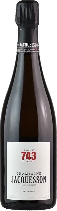 Front Jacquesson Champagne Extra Brut Cuvée n 743