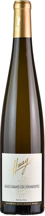 Front Jean-Marie Haag Riesling Grand Cru Zinnkoepflé Cuvée Marion 2017