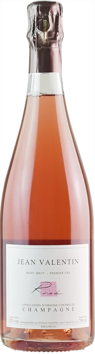 Vorderseite Jean Valentin Champagne Premier Cru Rosé Brut