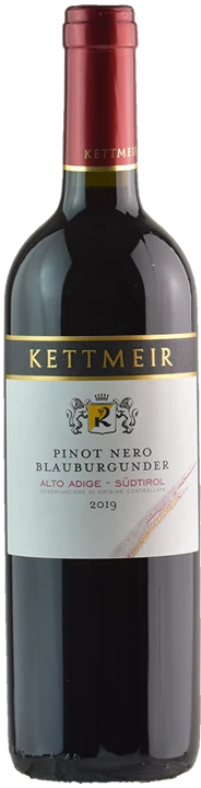 Vorderseite Kettmeir Alto Adige Pinot Nero 2019