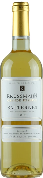 Fronte Kressmann Sauternes Grande Réserve 2015