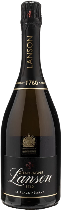 Fronte Lanson 1760 Champagne Le Black Réserve Brut