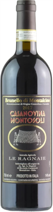 Front Le Ragnaie Brunello Montalcino Casanovina Montosoli 2017