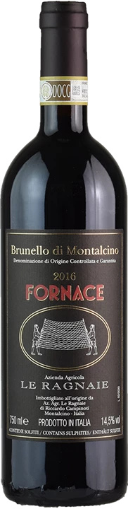 Front Le Ragnaie Brunello Montalcino Fornace 2016