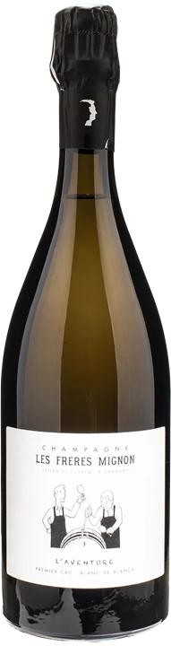 Front Les Freres Mignon Champagne Premier Cru Blanc de Blancs L'Aventure Extra Brut 