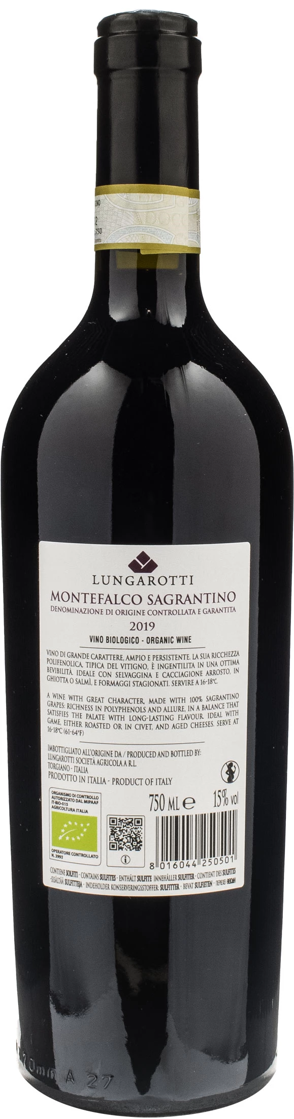 Lungarotti sagrantino di montefalco 2019 - xtrawine.com