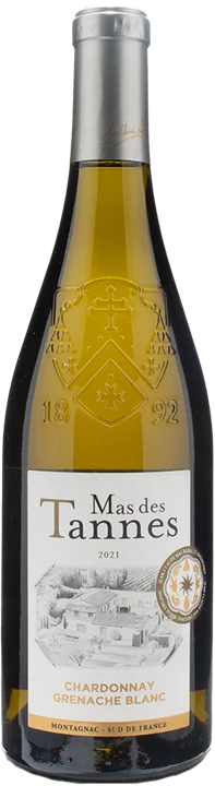Vorderseite Mas des Tannes Classique Chardonnay Grenache Blanc Pays D'OC 2021