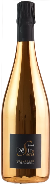 Front Pierre Mignon Champagne Blanc de Blancs Grand Cru Desir et Sense 2009