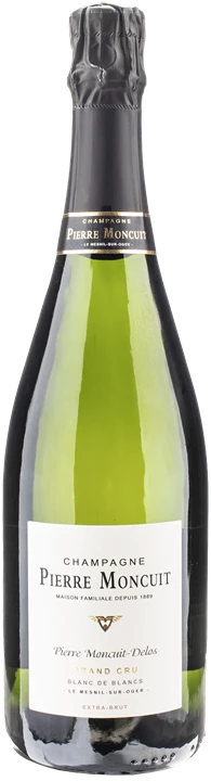 Vorderseite Pierre Moncuit Champagne Grand Cru Blanc de Blancs Delos Extra Brut