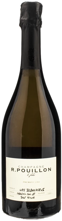 Front Pouillon Champagne Les Blanchiens Premier Cru Brut Nature 2016