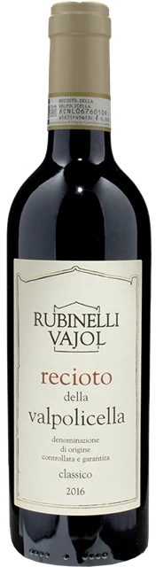 Front Rubinelli Vajol Recioto della Valpolicella Classico 0.5L 2016