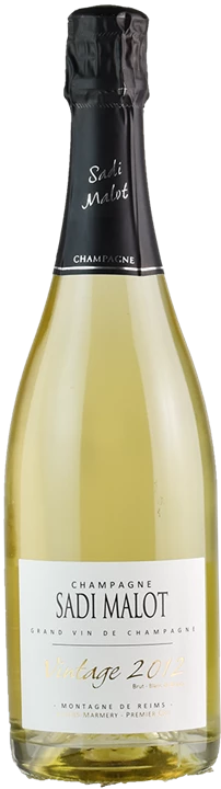 Front Sadi Malot Champagne Blanc de Blancs Premier Cru Millesimé Brut 2012