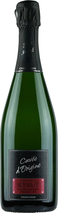 Vorderseite Sadi Malot Champagne Premier Cru Blanc de Blancs Cuvée d'Origine