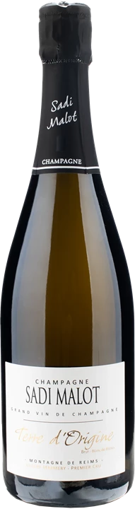 Vorderseite Sadi Malot Champagne Terre d'Origine Premier Cru Blanc de Blancs Brut