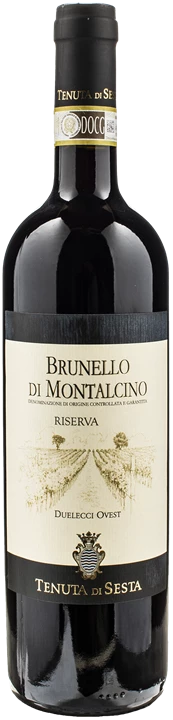 Front Tenuta di Sesta Brunello di Montalcino Duelecci Ovest Riserva 2017