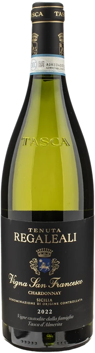 Fronte Tenuta Regaleali Chardonnay Vigna San Francesco 2022