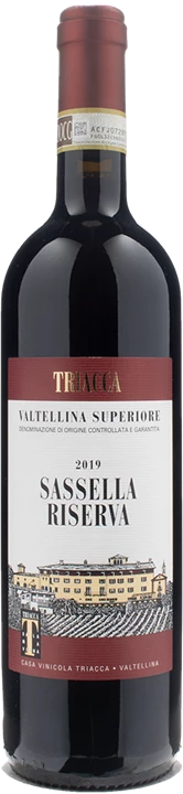 Front Triacca Valtellina Superiore Sassella Riserva 2019