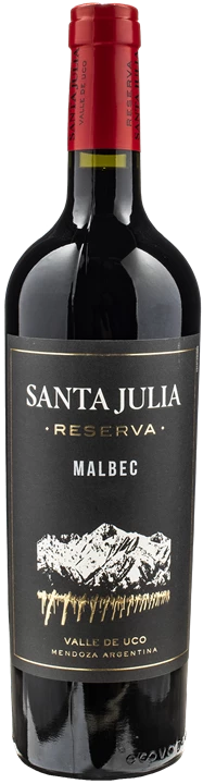 Front Valle de Uco Bodega Santa Julia Malbec Reserva 2022