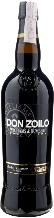 Front Williams & Humbert Don Zoilo Pedro Ximenez 15 Years Old Sherry
